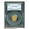 Image 1 : 1912 $2 1/2 MS62 PCGS. Pleasing honey-gold surfac