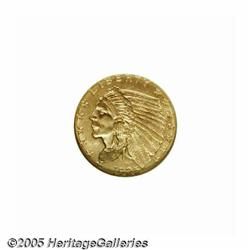 1925-D $2 1/2 MS64 NGC. The obverse is ultra fros