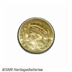 1855 $3 MS64 PCGS. The 1855 is one of the more av