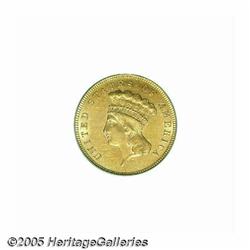 1879 $3 MS61 PCGS. Although it had a 36-year hist