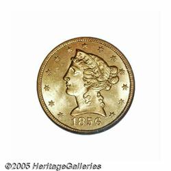 1856 $5 MS65 NGC. This is an amazing rarity in Ge