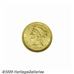 1856-D $5 MS60 NGC. Variety 33-BB, the only curre