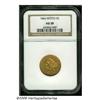 Image 3 : 1866 $5 AU58 NGC. An important transitional year 