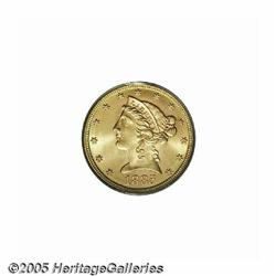 1885-S $5 MS65 PCGS. Highly lustrous and sharply 