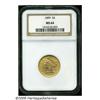 Image 1 : 1899 $5 MS64 NGC. This sharply struck half eagle 