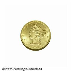 1908 $5 MS65 NGC. An important final-year issue t