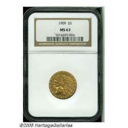 1909 $5 MS63 NGC. Even though more than 600,000 p