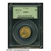 Image 1 : 1911-S $5 MS62 PCGS. Tan toning visits this nicel