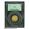 Image 1 : 1914-D $5 MS62 PCGS. A scarce date Indian Five th