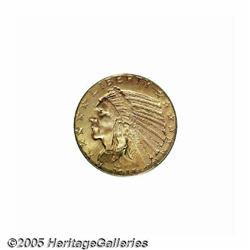 1915 $5 MS64 PCGS. Toned with orange-gold hues on