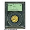 Image 1 : 1915-S $5 MS61 PCGS. An attractive honey-gold exa