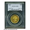 Image 1 : 1849 $10 AU58 PCGS. An attractive and crisply str