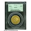 Image 1 : 1852 $10 AU53 PCGS. Abundant luster glimmers bene