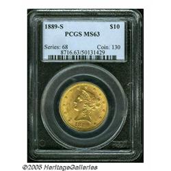 1889-S $10 MS63 PCGS. This is an important condit