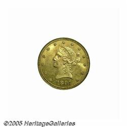 1891-CC $10 MS63 PCGS. The luminous canary-gold f