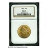 Image 1 : 1892 $10 MS63 NGC. This sharply struck and fully 