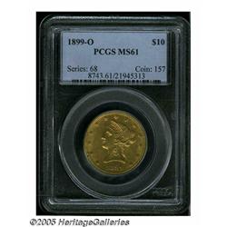 1899-O $10 MS61 PCGS. This O-Mint is well struck,