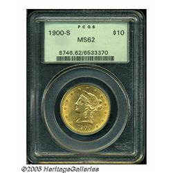 1900-S $10 MS62 PCGS. A splendid low mintage Eagl