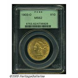 1903-O $10 MS62 PCGS. Crisply struck and satiny w