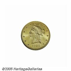 1905 $10 MS66 NGC. A lower mintage Philadelphia M