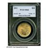 Image 1 : 1911 $10 MS64 PCGS. Lovely mint-green and red-ora