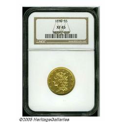 1911-D $10 AU53 NGC. Rich honey-gold color with c