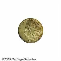 1911-D $10 MS60 ANACS. Very bright and exceptiona