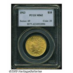 1913 $10 MS62 PCGS. This is a sharply struck exam
