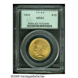 1932 $10 MS62 PCGS. A lovely coin with relatively