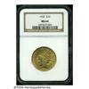 Image 1 : 1932 $10 MS64 NGC. Orange-gold patina is imbued w