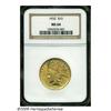 Image 1 : 1932 $10 MS64 NGC. Bright yellow-gold surfaces ar