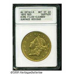 1850 $20 --Rims Filed, Cleaned, Surface Residue--