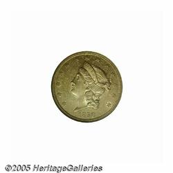 1850 $20 AU58 NGC. Since the 1849 Double Eagle is