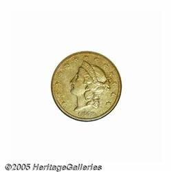 1852-O $20 AU55 NGC. Despite a modest original mi