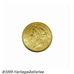 1856-S $20 AU58 NGC. This high grade circulated t