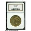 Image 3 : 1859-S $20 AU53 NGC. FS-011, Breen-7199. Doubled 
