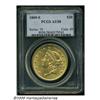 Image 3 : 1869-S $20 AU58 PCGS. Much nicer than average for
