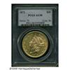 Image 1 : 1872 $20 AU58 PCGS. Despite being a moderately sc