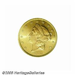 1872 $20 MS62 PCGS. One of the finest seen of thi