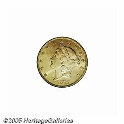 1875-CC $20 MS62 PCGS. The third most common CC-m