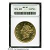 Image 1 : 1876 $20 MS60 ANACS. Fully struck with semi-proof