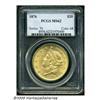 Image 3 : 1876 $20 MS62 PCGS. The reddish-gold surfaces sho