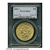 Image 1 : 1883-S $20 MS62 PCGS. Sweeping luster and a solid