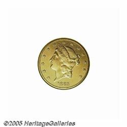 1885-CC $20 --Cleaned--ANACS. Unc Details, Net AU