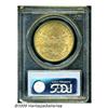 Image 2 : 1889-S $20 MS62 PCGS. Light yellow-gold with spla