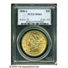 Image 1 : 1898-S $20 MS63 PCGS. Light peach and olive color