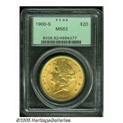 1900-S $20 MS62 PCGS. This turn of the century Do