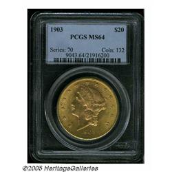 1903 $20 MS64 PCGS. The 1903 is readily available