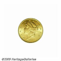 1904 $20 MS65 PCGS. This is an exceptionally plea