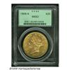Image 1 : 1906-S $20 MS62 PCGS. Bright apricot color and un